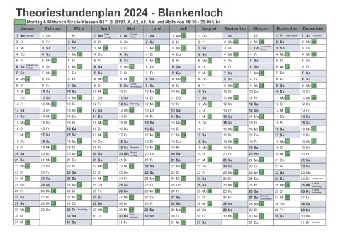 Theoriestundenplan Blankenloch - Fahrschule Frank Dopf Karlsruhe